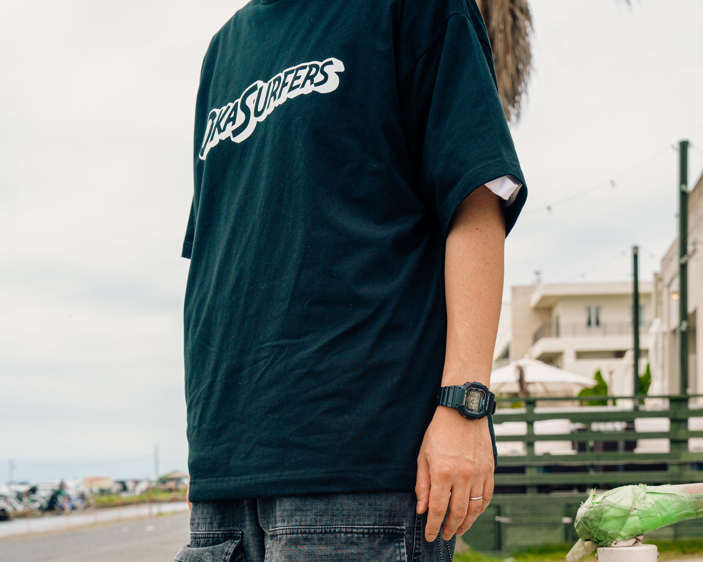 スピンドルOKAロゴTEE _ブラック