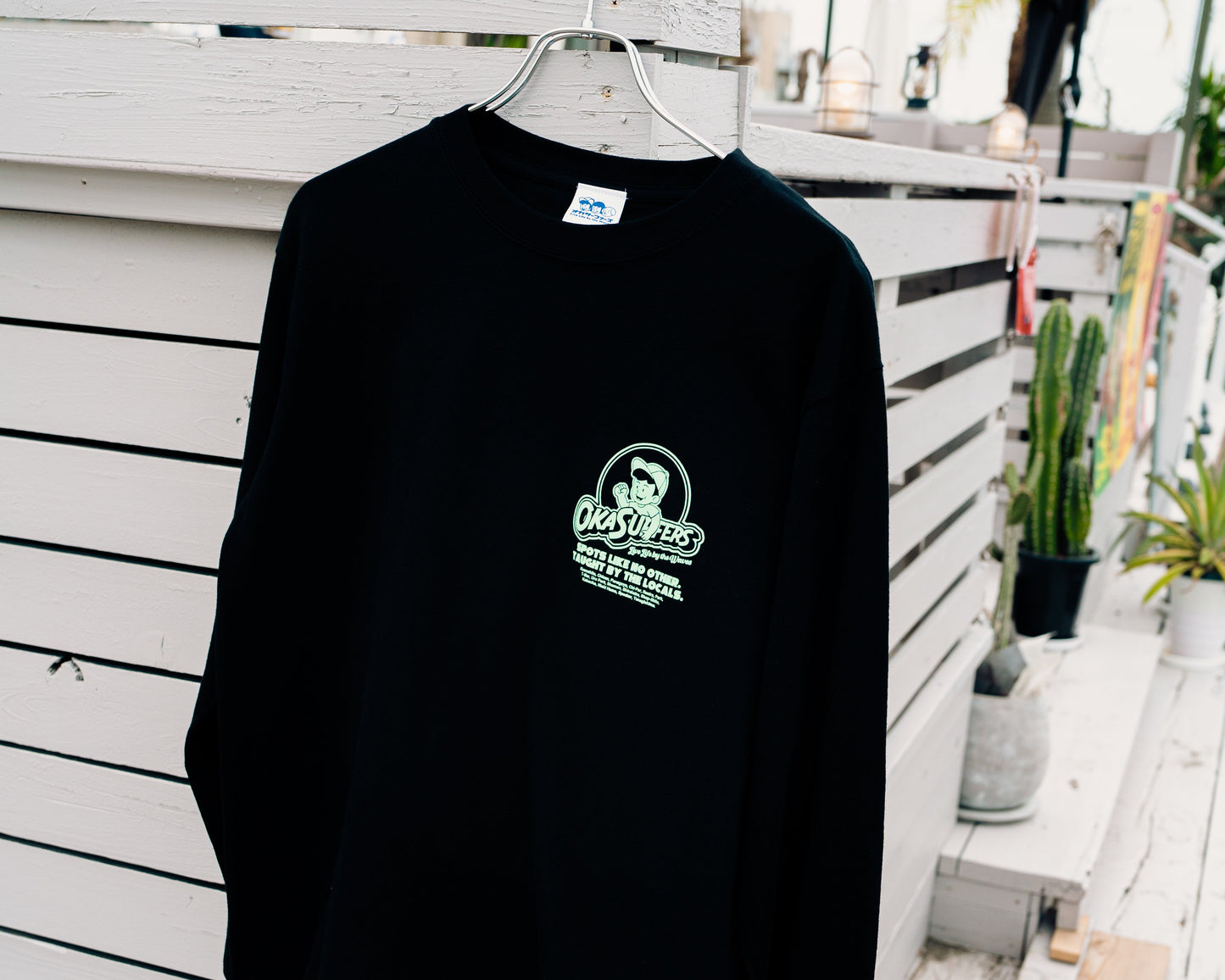 OKAロングスリーブTEE_ブラック