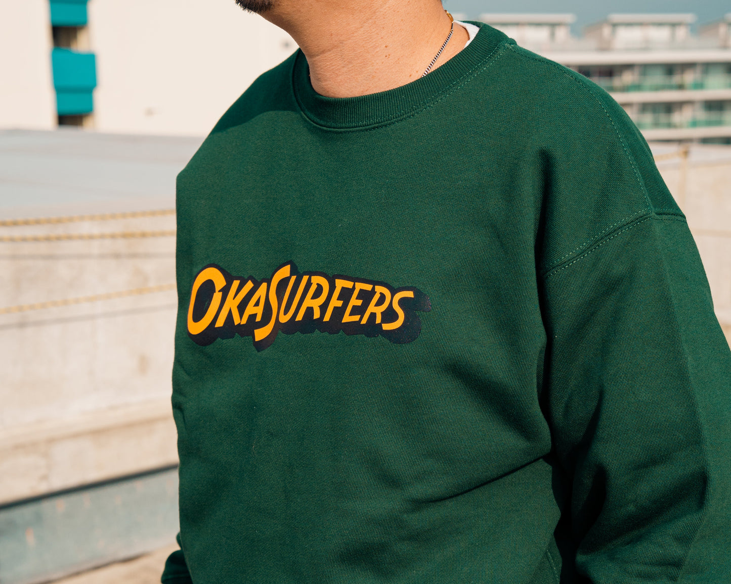 OKASURFERSスウェット(グリーン)