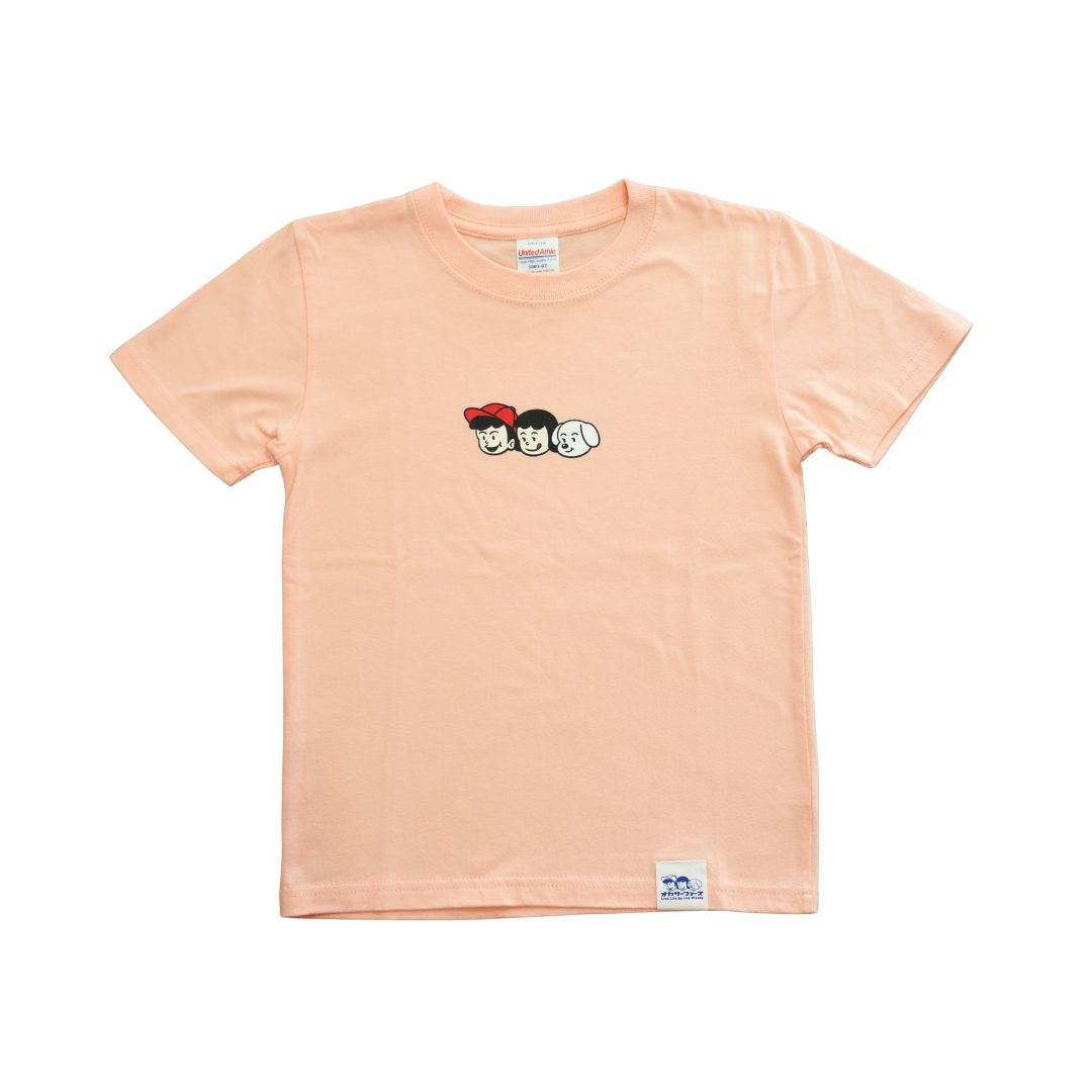 キャラクターロゴキッズTEE(アプリコット)
