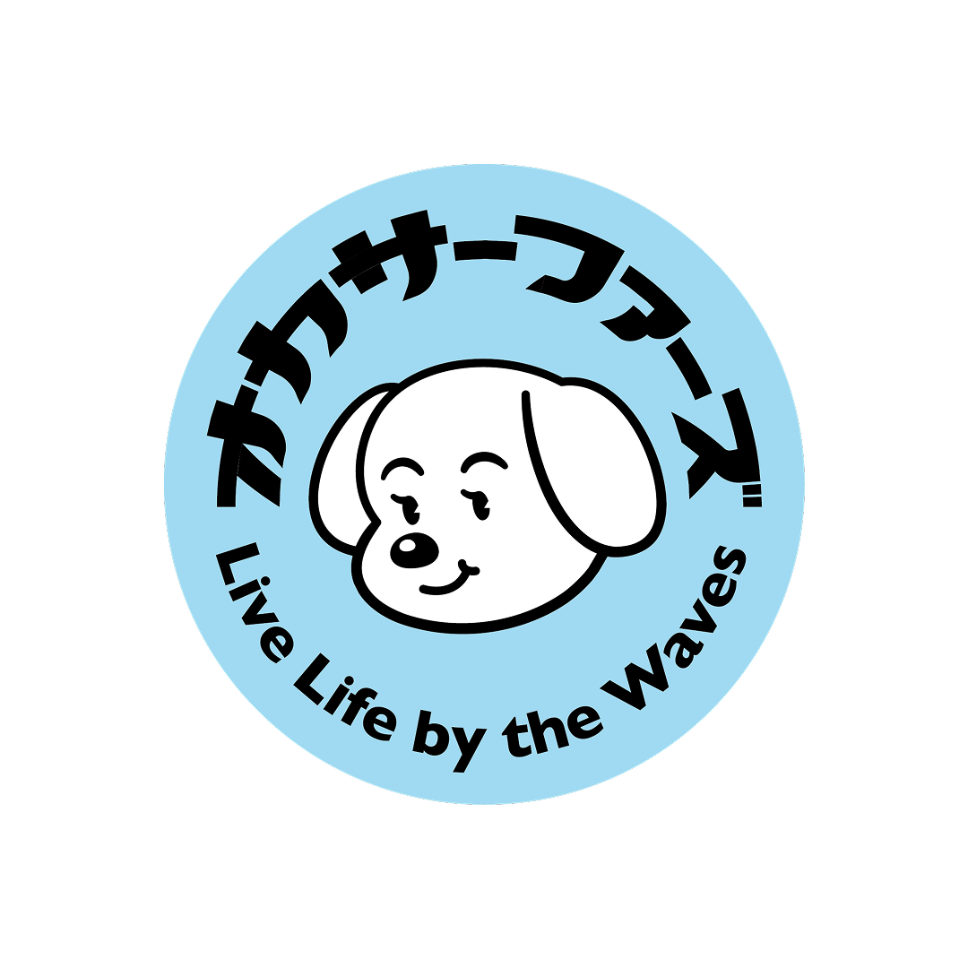 オカサーファーズステッカー丸型