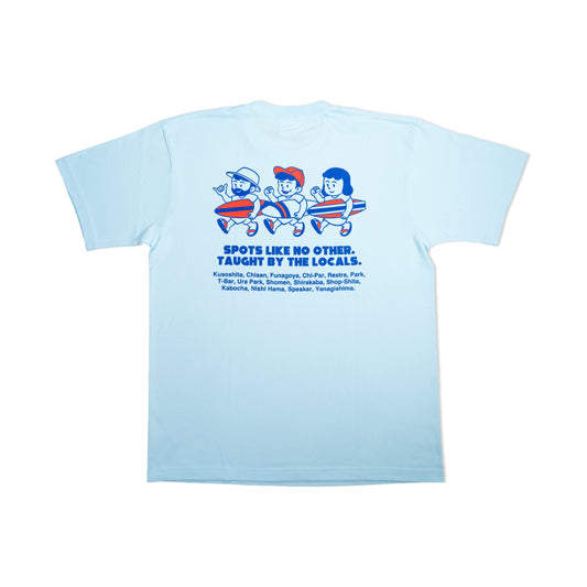 サーフスクールTEE （ライトブルー）