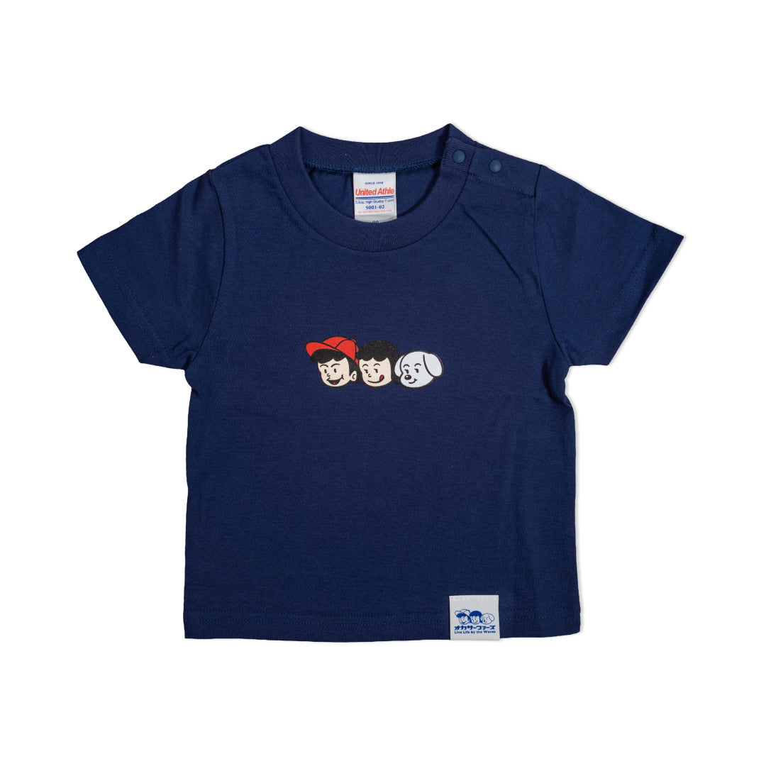 キャラクターロゴキッズTEE（ネイビー）