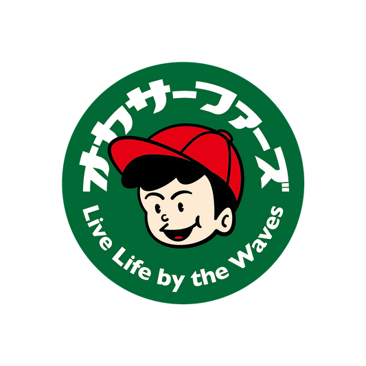 オカサーファーズステッカー丸型