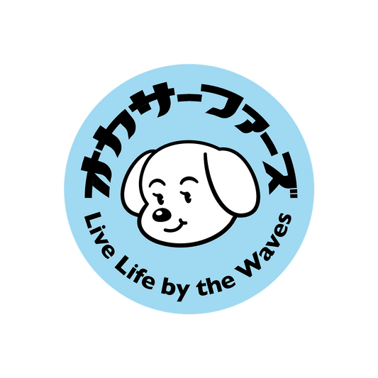 オカサーファーズステッカー丸型