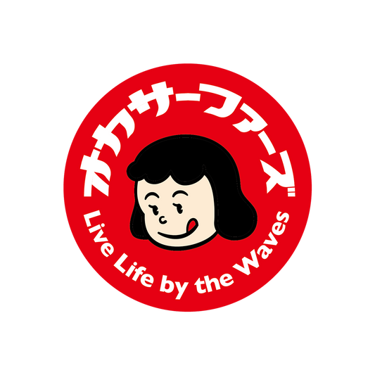 オカサーファーズステッカー丸型