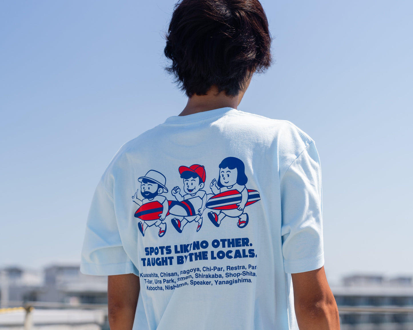 サーフスクールTEE （ライトブルー）