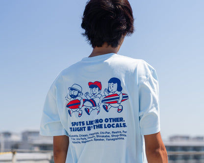 サーフスクールTEE （ライトブルー）